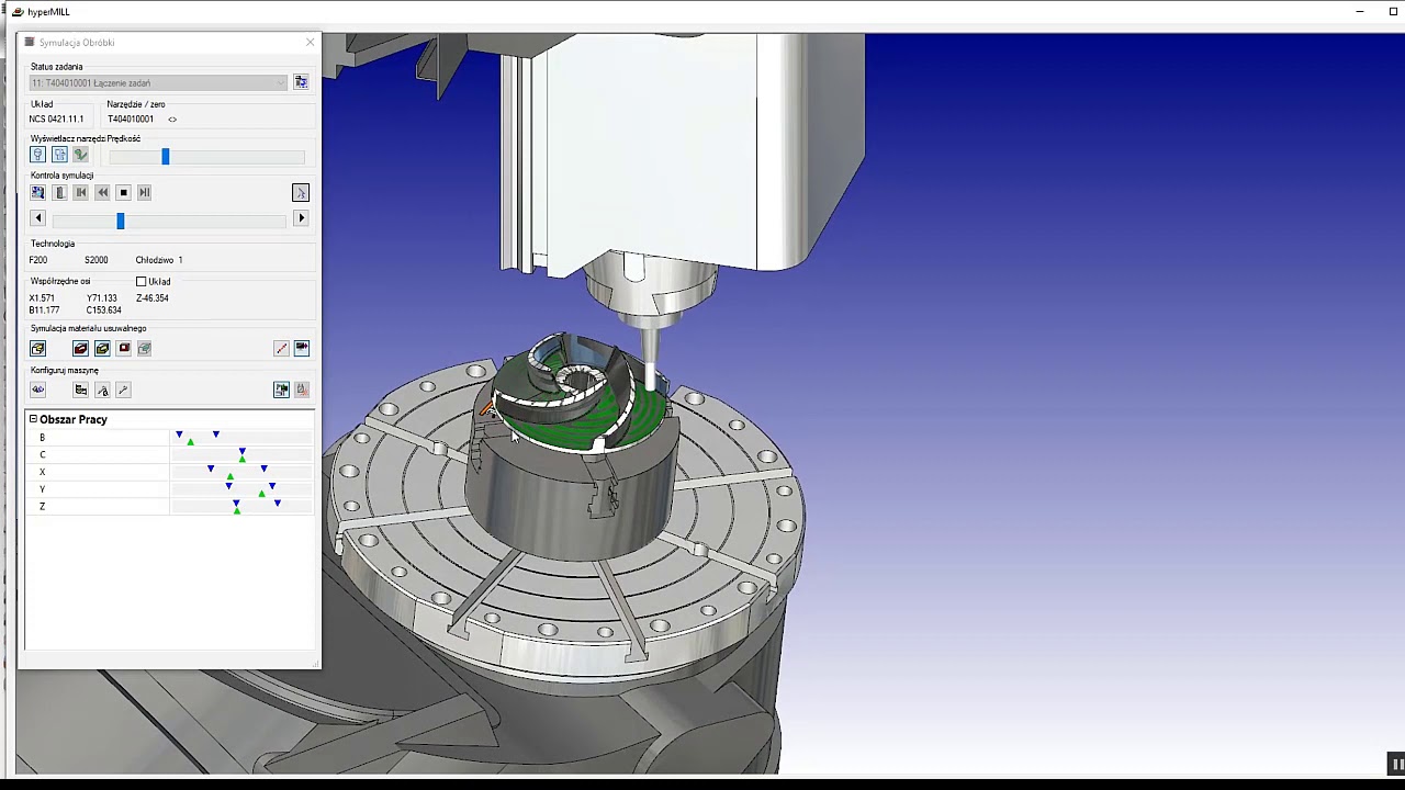 hyperMILL programowanie obróbki 5Axis