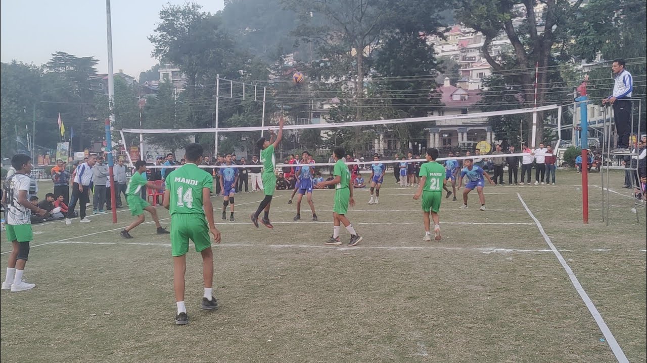 UNDER 14 BOYS STATE LEVEL TOURNAMENT VOLLEYBALL MATCH UNA V/S MANDI