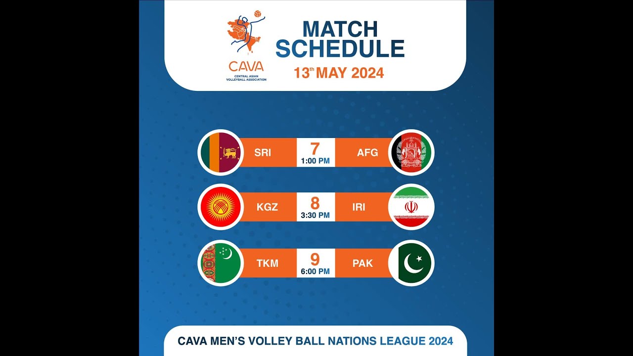 Sri Lanka - Afghanistan. Cava Volleyball Nations League 2024