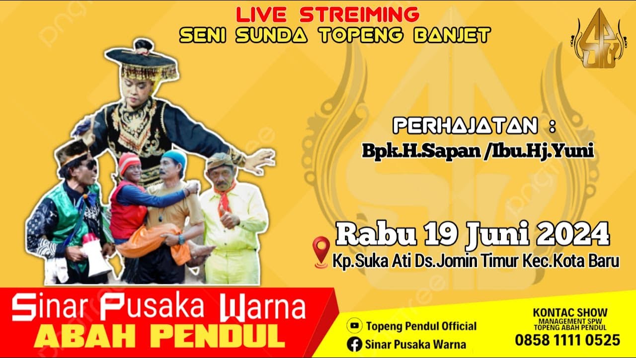 🔴 LIVE TOPENG SINAR PUSAKA WARNA ABAH PENDUL || RABU 19 JUNI 2024 || JOMIN TIMUR  KARAWANG