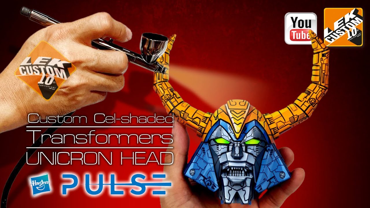 TUTORIAL Ep1# Custom Cel-shaded Transformers UNICRON HEAD  Hasbro Pulse  by LEK Custom Toys 2021