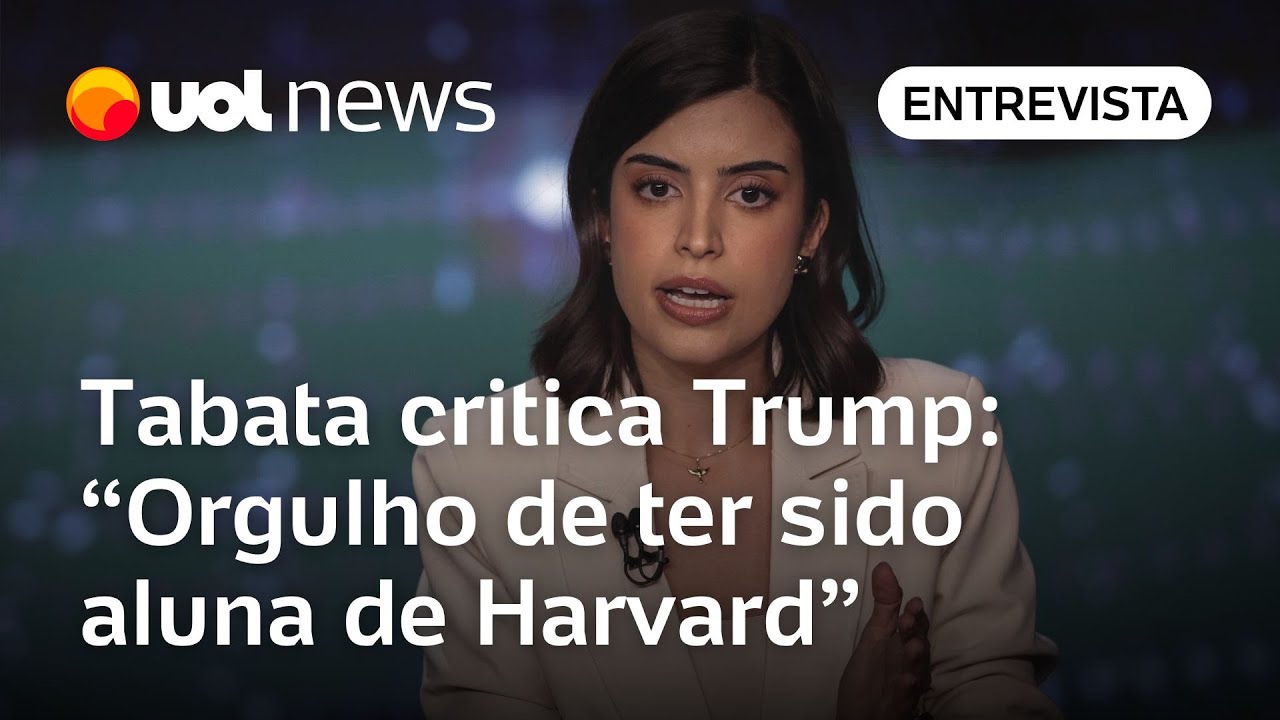 Graduada em Harvard, Tabata critica Trump: 'Repete líderes autoritários ao perseguir conhecimento'