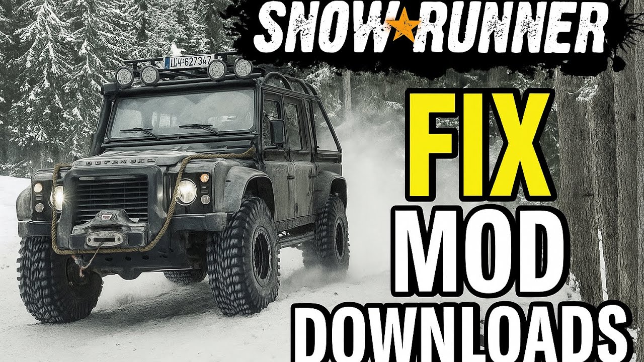 How to Fix Mods Not Downloading (Easiest Method) | Snowrunner