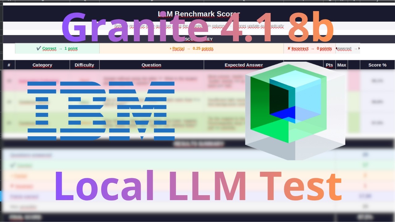 IBM Granite 4.1 8b local LLM test! #ai #coding #llm #ollama #privacy #opensource #ibm