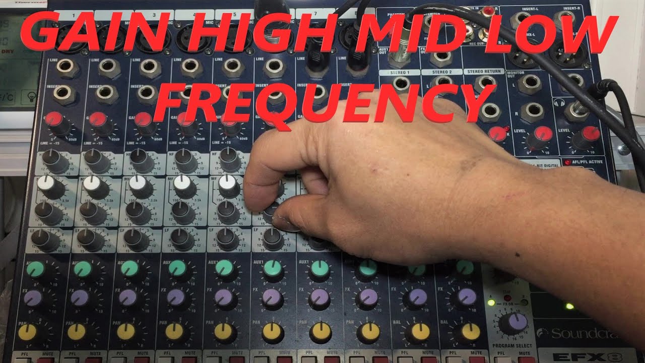 How to use Audio Mixer l Use Dynamic Microphone l Gain High Mid Low l How it Works