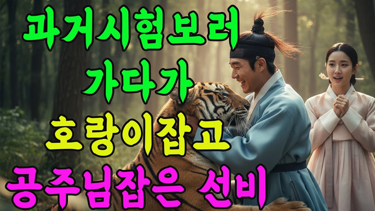 과거시험보러 가다가 호랑이잡고 공주님잡은 선비 | 야담 전설 민담 설화 옛날 이야기