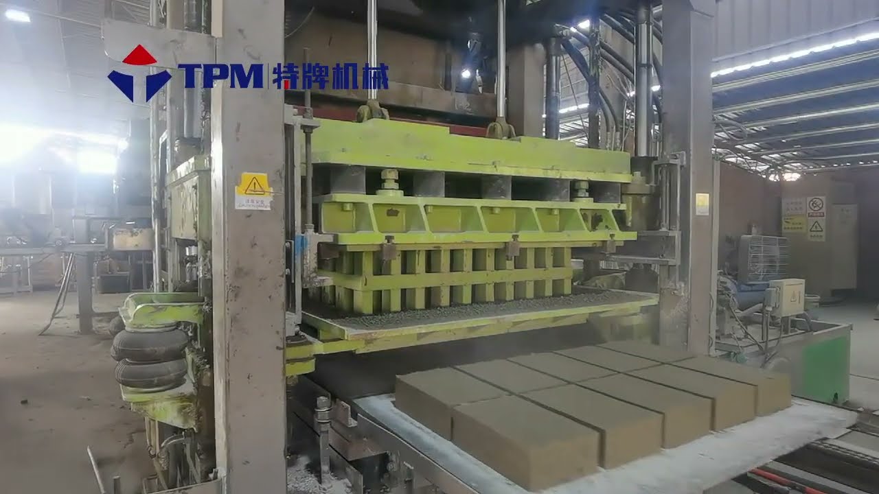 Fastest High Pressure Concrete Block/Solid Block Making Machine I European Version TPM10000G