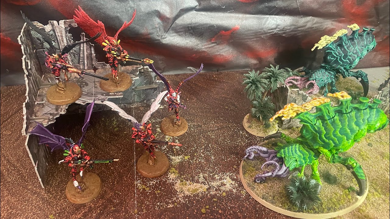 Drukhari Warriors & Scourges vs. Tyranids