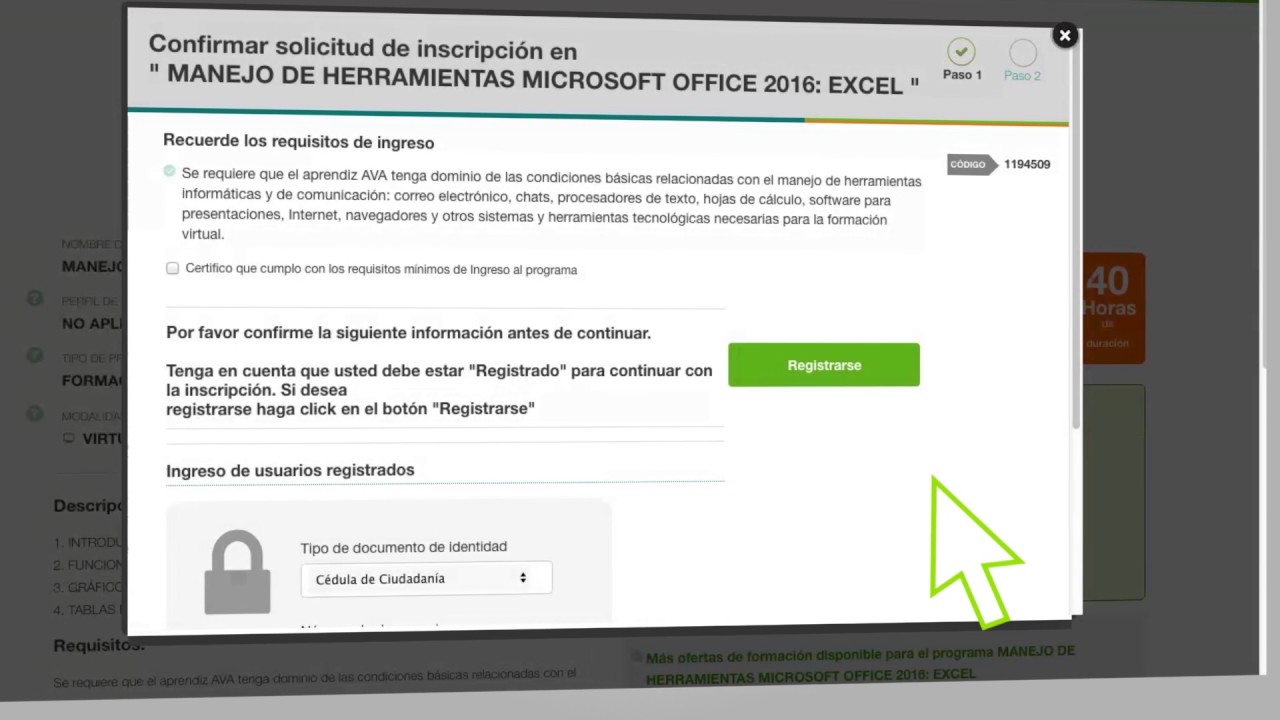¿CÓMO INSCRIBIRSE EN UN CURSO VIRTUAL?