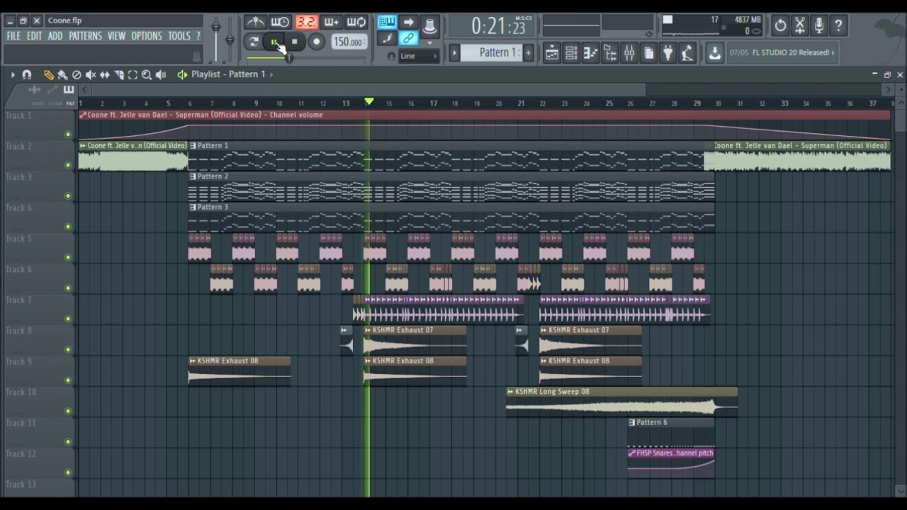 Coone ft. Jelle van Dael - Superman FL Studio Remake (FLP)