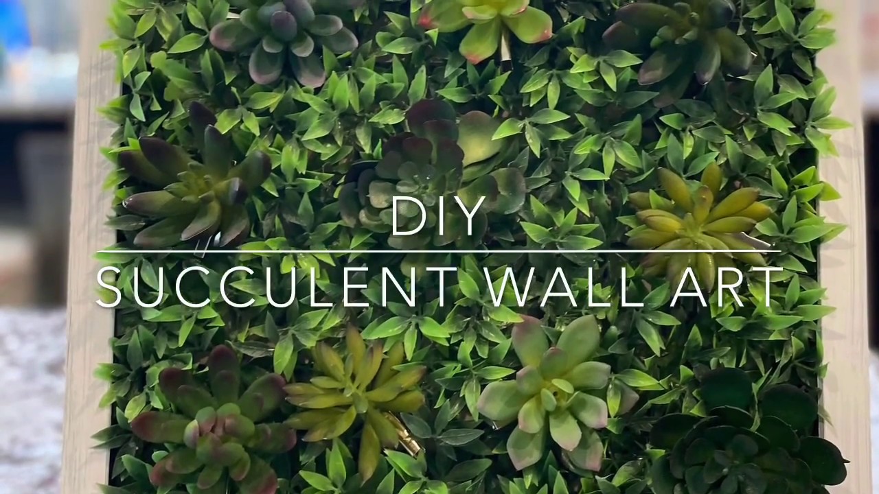 Succulent wall art | Dollar Tree DIY | Spring DIY