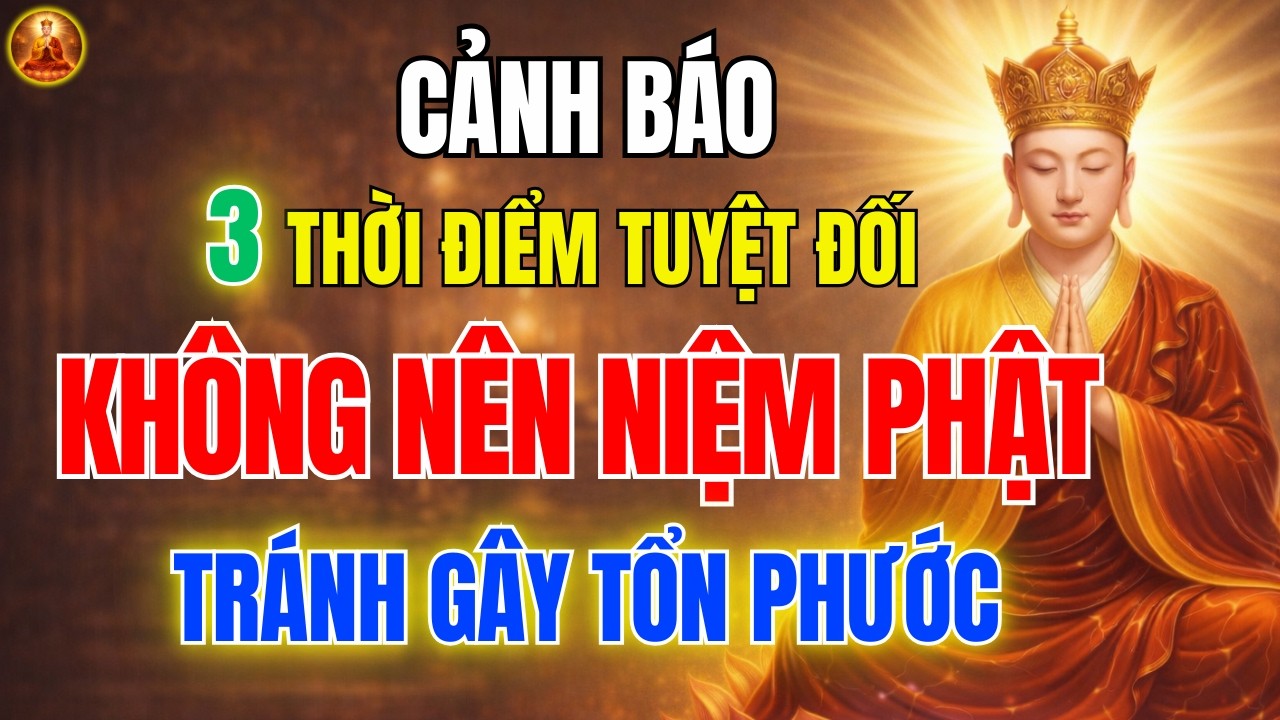 Địa Tạng Bồ Tát Dạy 3 Thời Điểm Không Nên Tụng Kinh Niệm Phật 🙏 Tránh Tụng Sai mất hết Công Đức