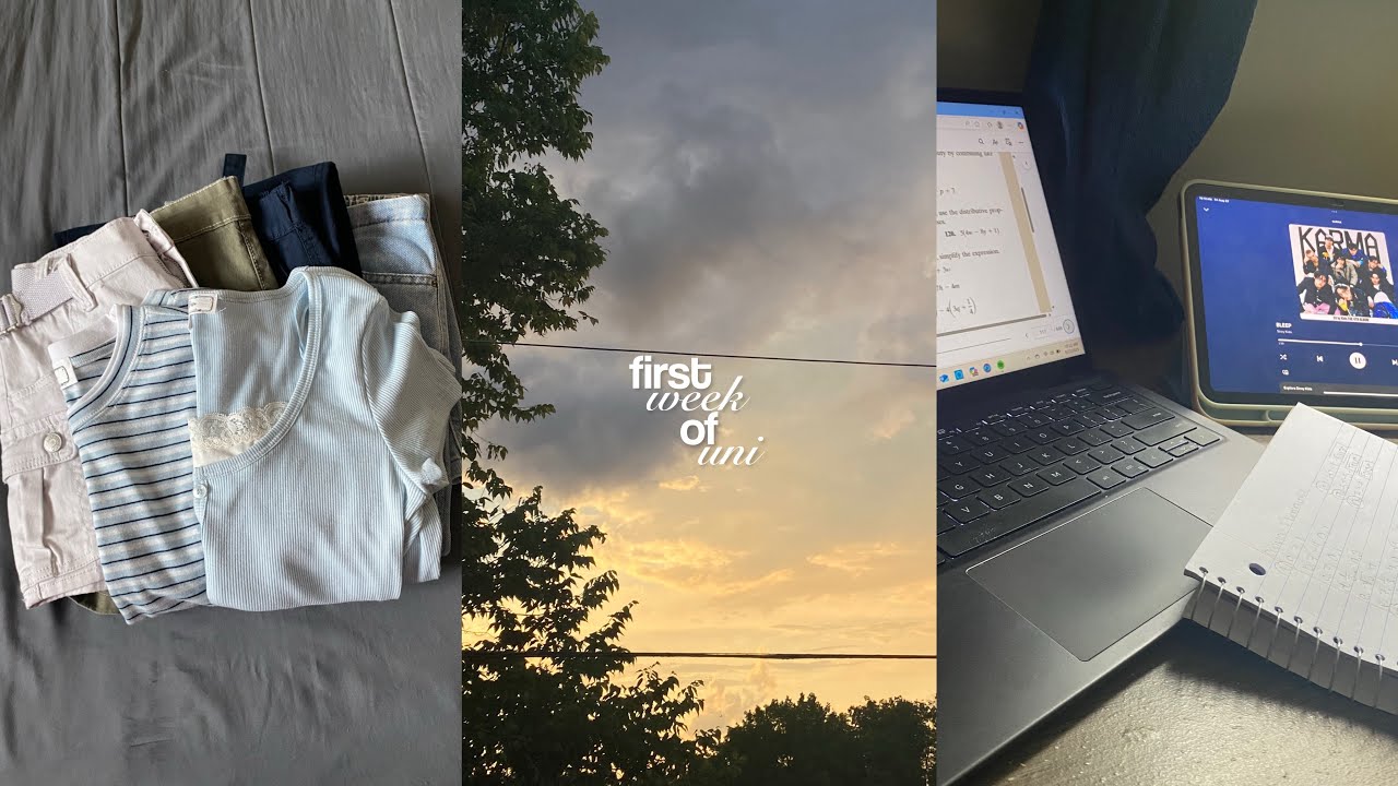 first week of uni 📔 : back to school shopping, adjusting, homework, listening to music