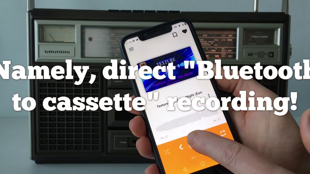 Grundig RR 900 Stereo Radiorecorder ('80) PART 3 - Bluetooth demo + 