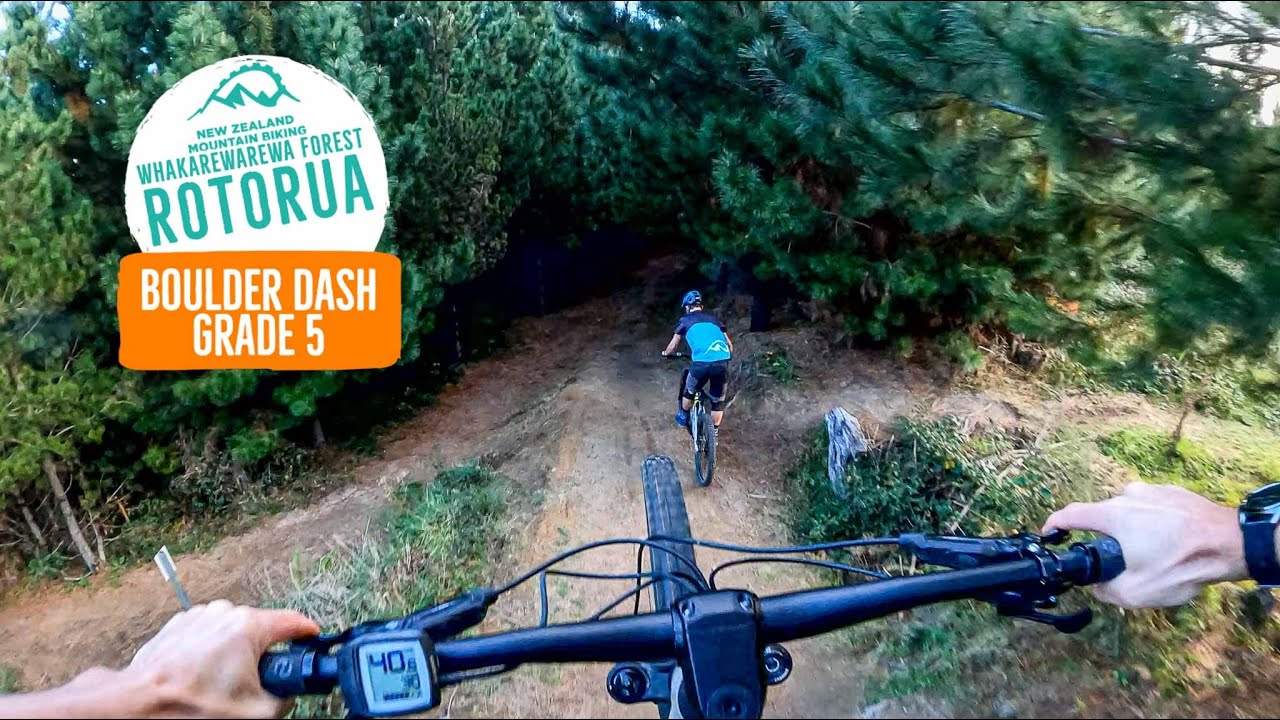 Taking the new eBike for a hoon - Boulder Dash, Rotorua