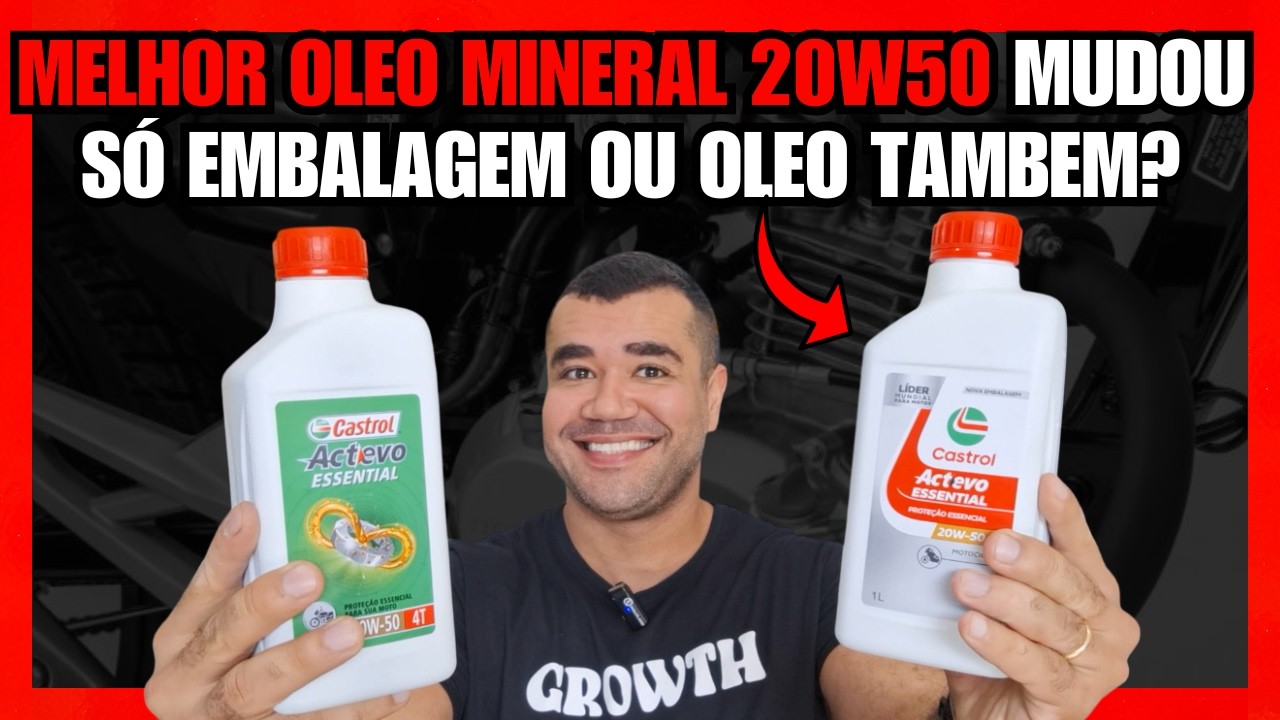 OLEO CASTROL MINERAL 20W50 MOTO COM EMBALAGEM NOVA DE FATO É O MELHOR DO BRASIL?