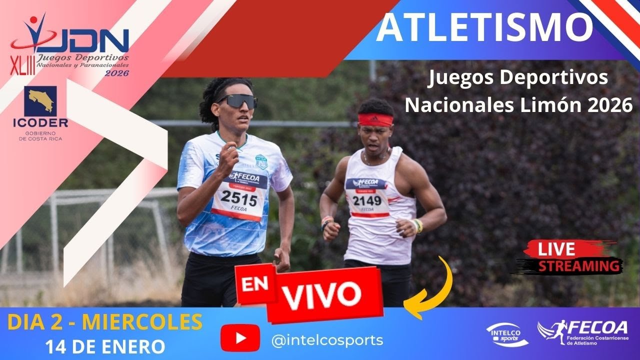2 - JUEGOS DEPORTIVOS NACIONALES - JDN - Costa Rica 14 de enero