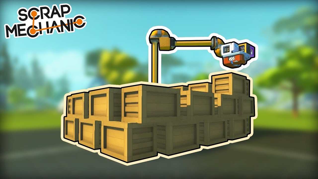 Automatic Robot Builds Its Own House! (Scrap Mechanic Gameplay)