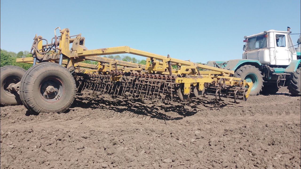 Трактор Т-150К з двигуном СМД-60, чи потягне Европака АГ 6? Культивація під🌻