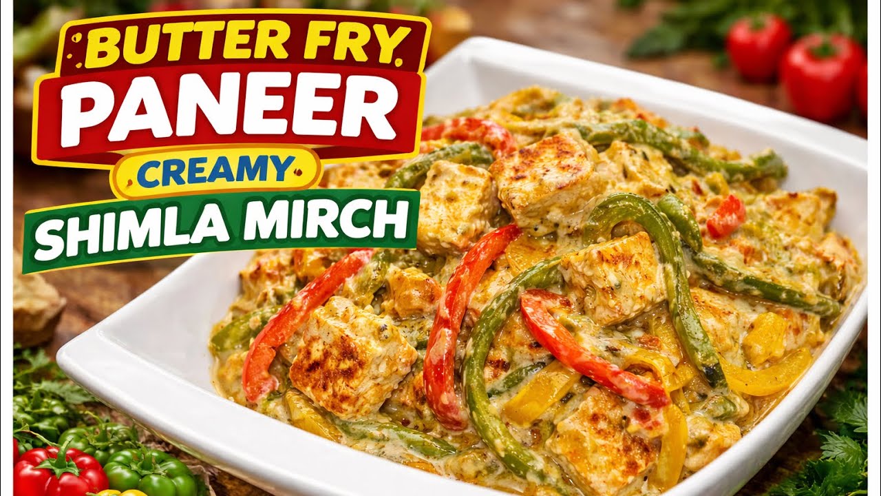 Butter Paneer Shimla Mirch | ਬਟਰ ਪਨੀਰ ਸ਼ਿਮਲਾ ਮਿਰਚ | बटर पनीर शिमला मिर्च – Creamy & Tasty Recipe”
