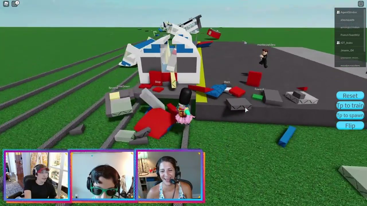 Cars and Trains for Kids! DESTROYING VEHICLES IN ROBLOX!