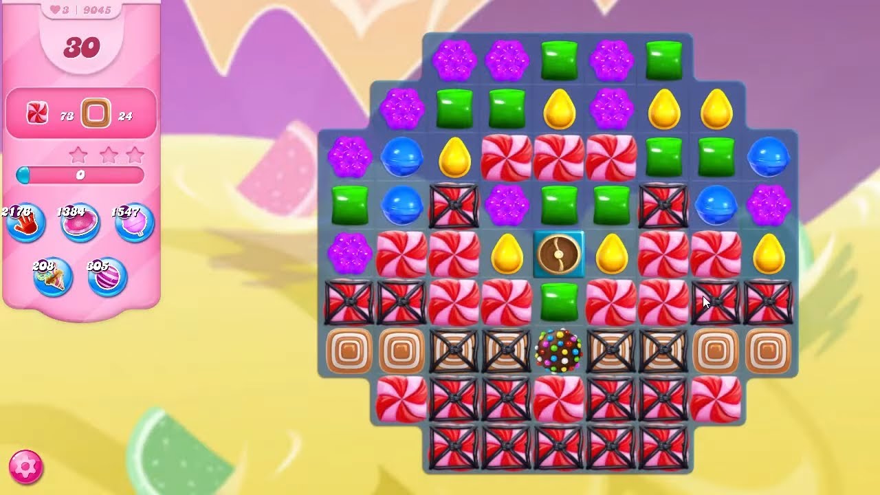 Candy Crush Saga Level 9045 NO BOOSTERS