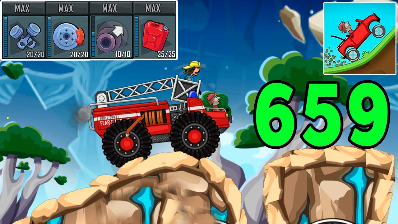 Hill Climb Racing - FIRE TRUCK in PROGNOSIS - Gameplay Walkthrough Part 659 (Android,iOS)