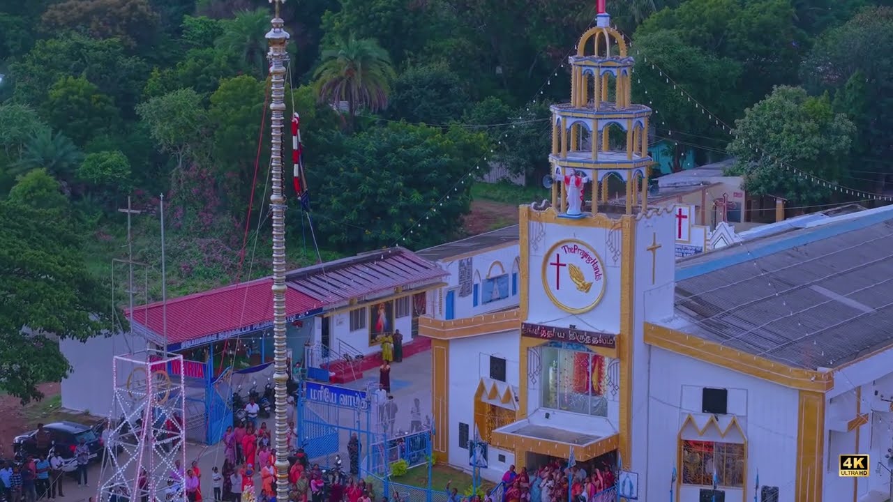Annual flag-hoisting & feast at mother of mines shirne,KGF 