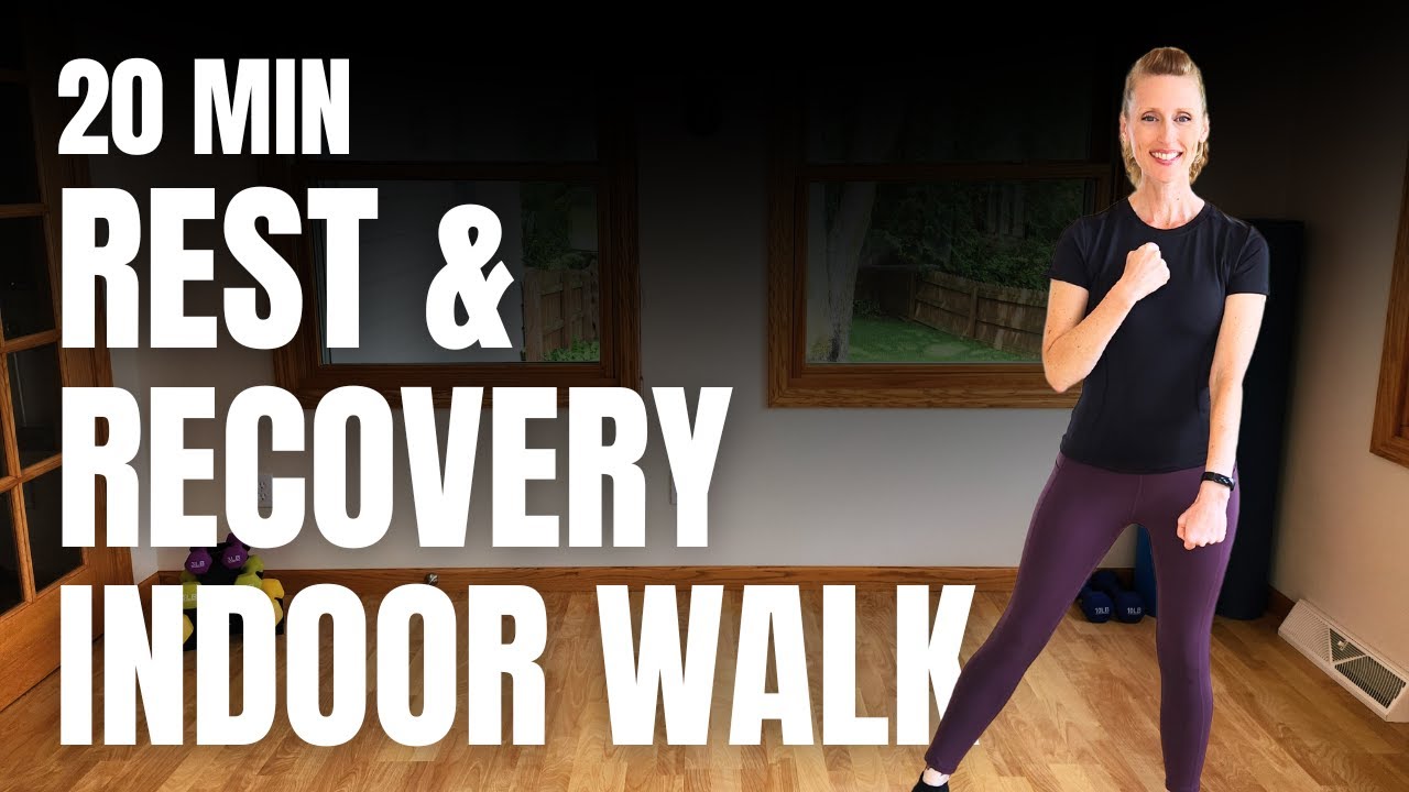 20 Min REST & RECOVERY DAY INDOOR WALKING  to Help with Muscle Soreness! Walk at Home Workout