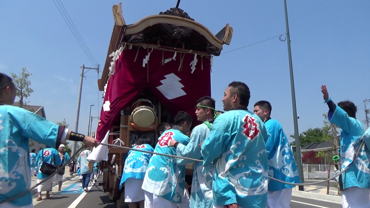 八屋祇園 　2018年度　汐かき　八幡町踊車　福岡県豊前市