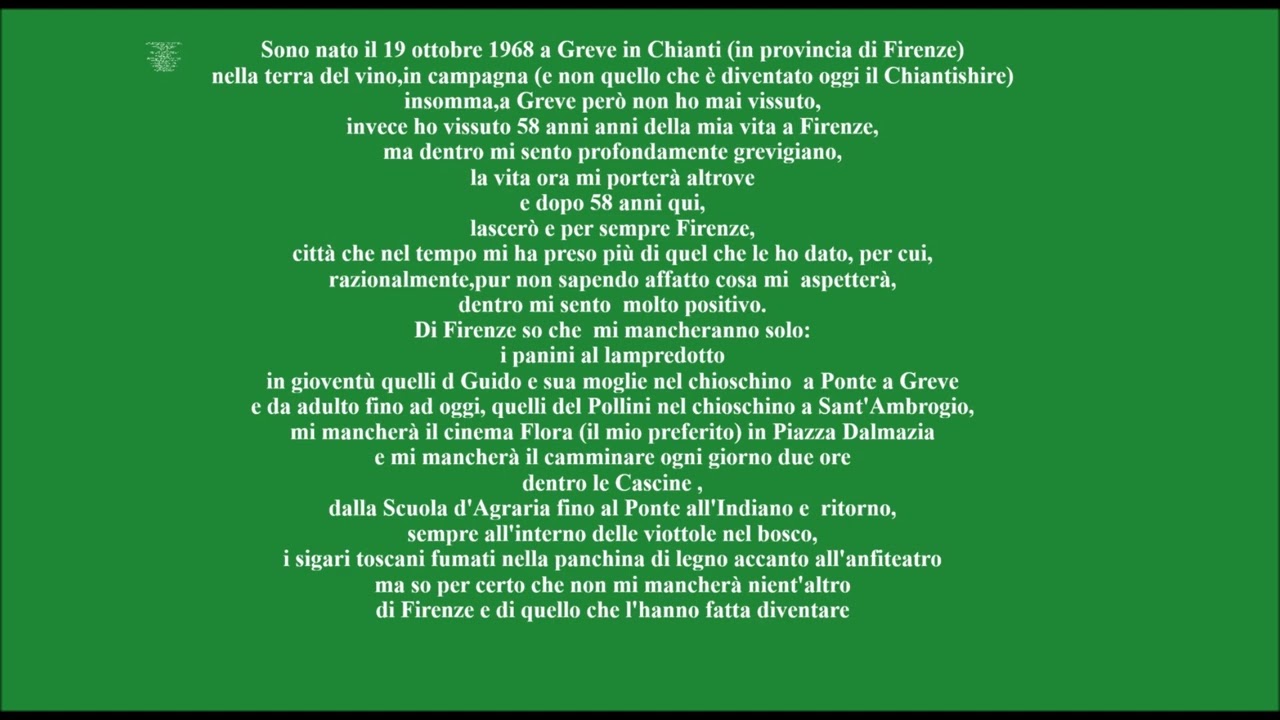 mi mancherà camminare dentro le viottole