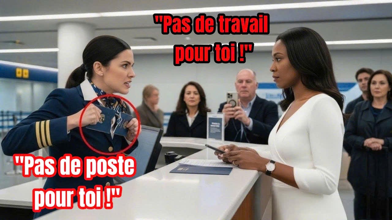Elle déchire son passeport… Le commandant appelle, et elle perd son emploi !