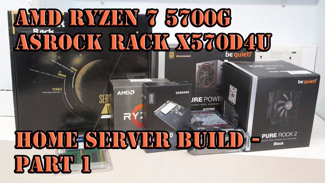 AMD Ryzen 7 5700G and ASRock Rack X570D4U Home Server Build - Part 1 - Component choices + assembly