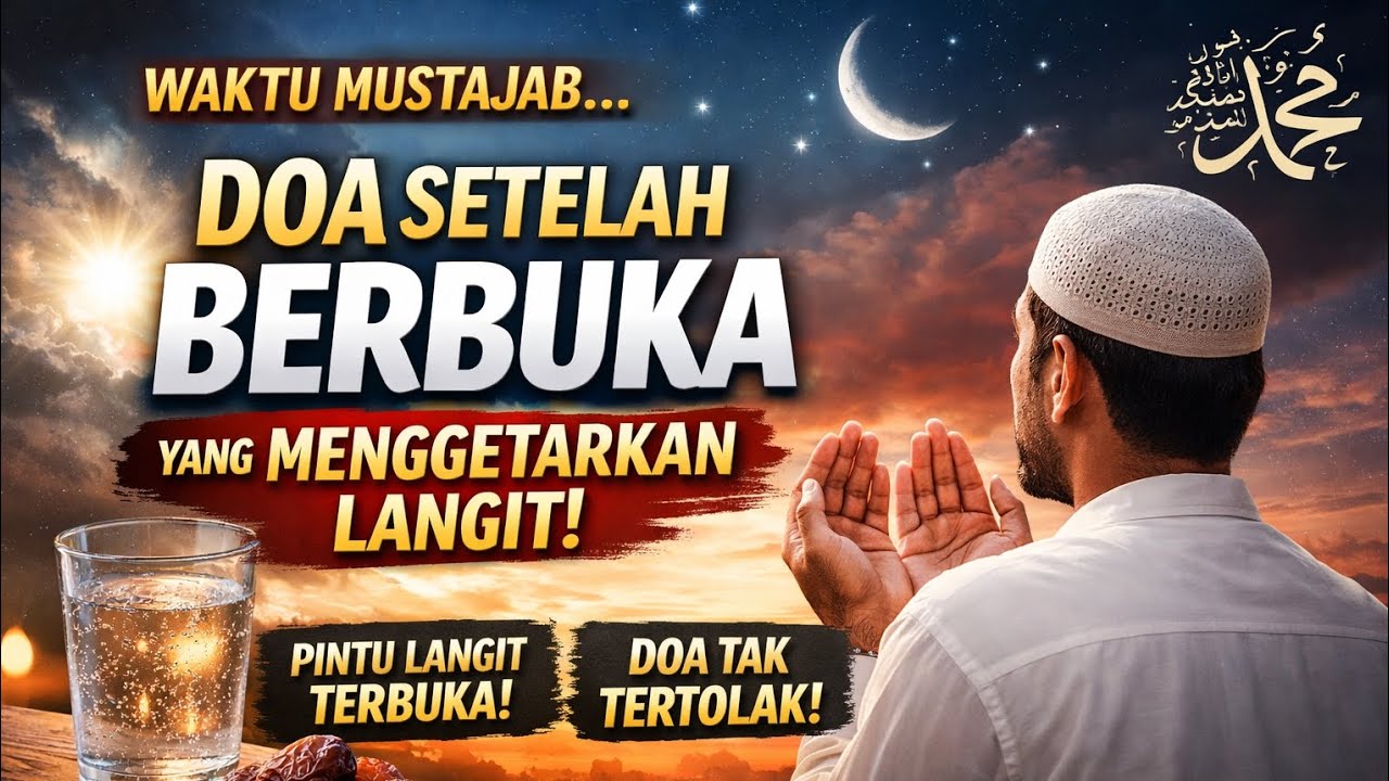 Jangan Langsung Makan! Ini Doa dan Amalan Setelah Berbuka yang Menggetarkan Langit