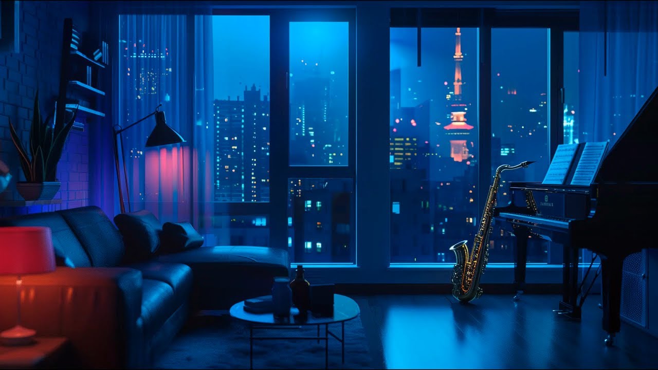 🌙 Night Jazz Ambience | Smooth Chill Jazz 🎷