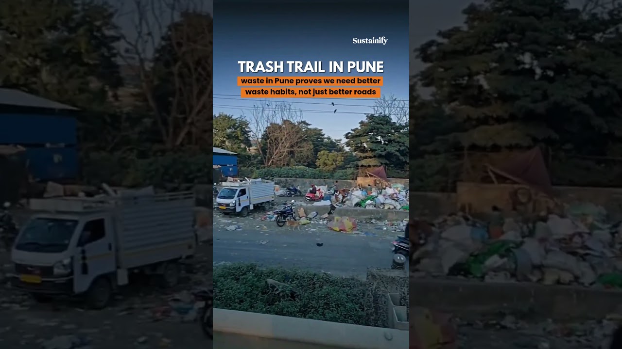 Pune trash dumped on our roads, lakes, and drains.  