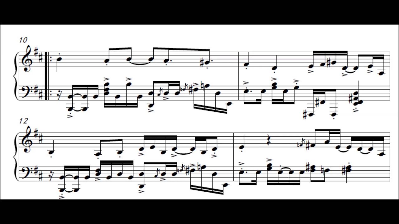 Maplestory BGM - Kerning City (Virtuoso Piano Solo) (Music Scores + MIDI)