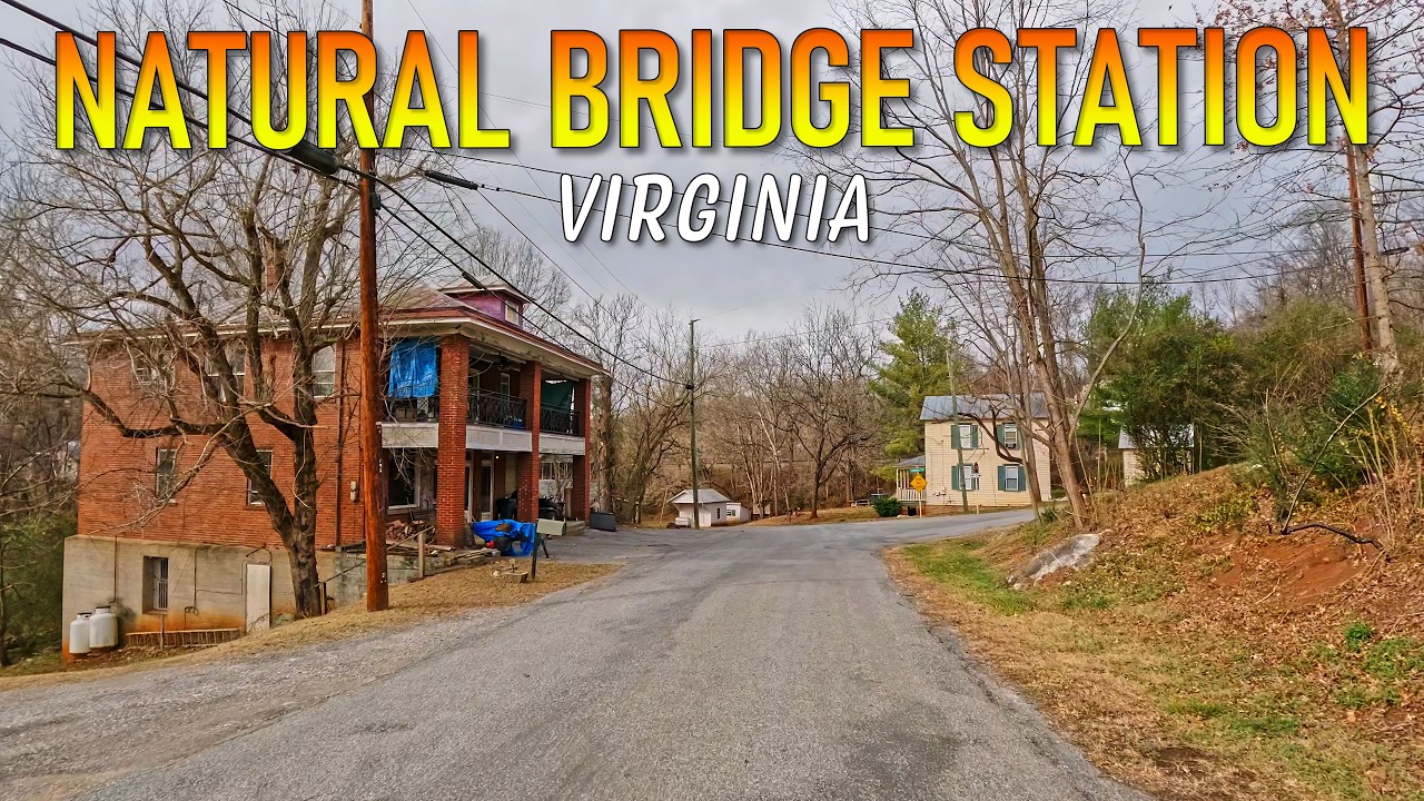 Natural Bridge Station Virginia Driving Through