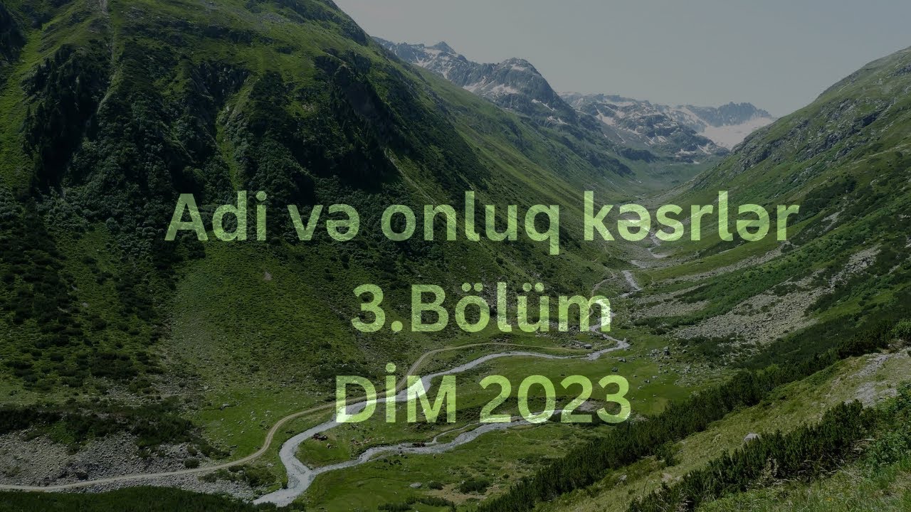 Adi və onluq kəsrlər 3.Bölüm