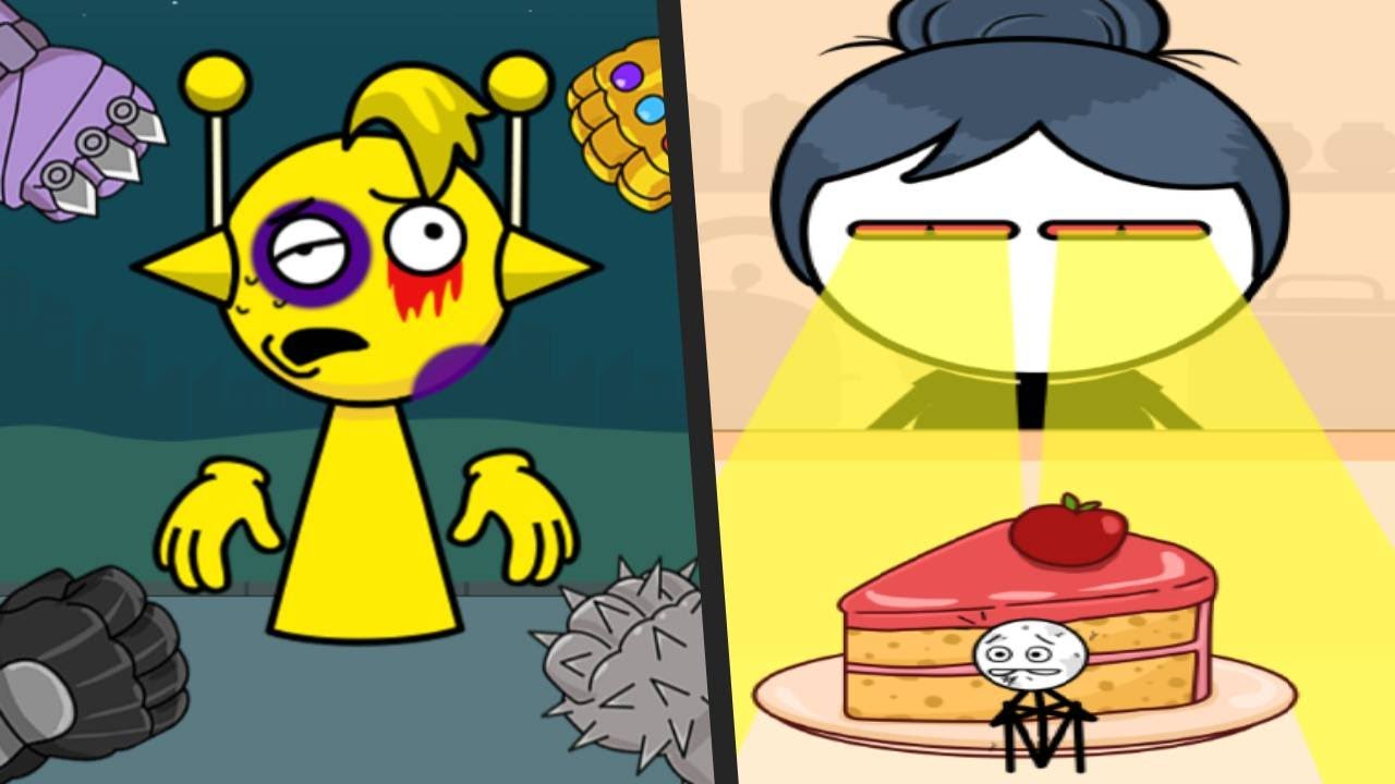 SPOOKY RAGDOLL vs HIDE ME - All Levels Satisfying Mobile Gameplay (Sprunky vs Stickman) ios