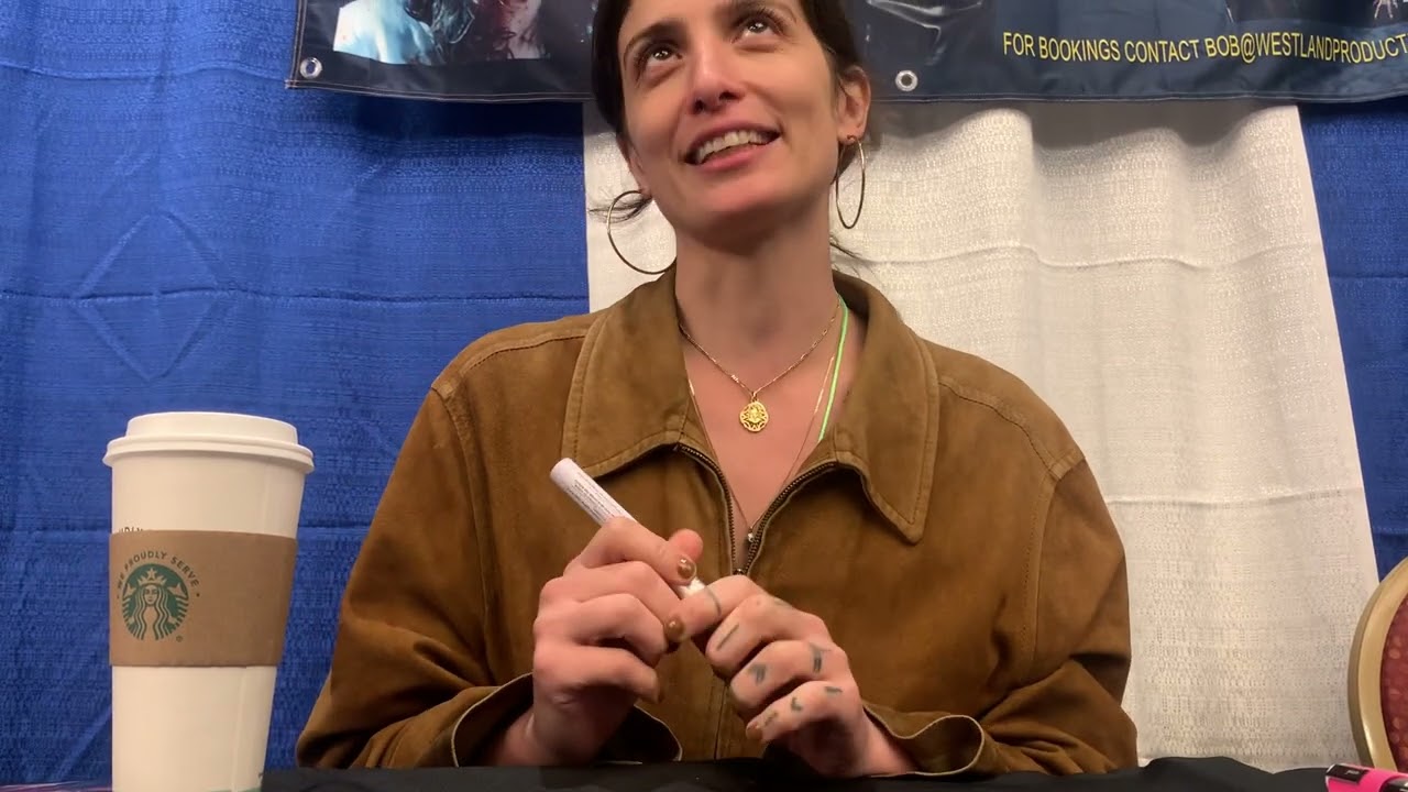 Samantha Scaffidi signing for me at CT HorrorFest 5/3/2025