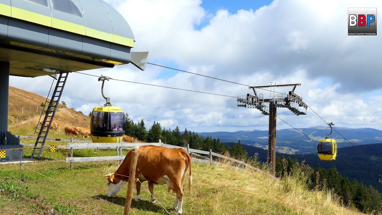 Belchen-Seilbahn / Cableway, Aitern, Schwarzwald / Black Forest, Germany, 14 08 2018.