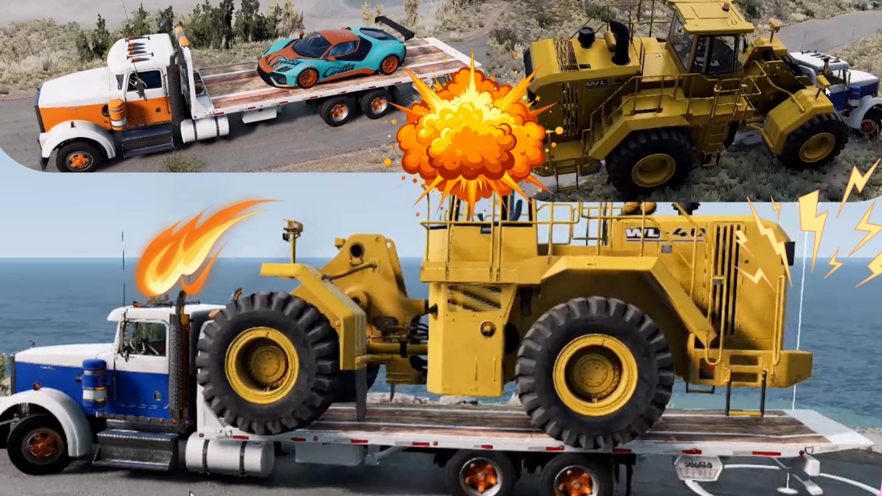BeamNG.drive Realistic Truck Crash Test – Extreme High Speed Destruction!