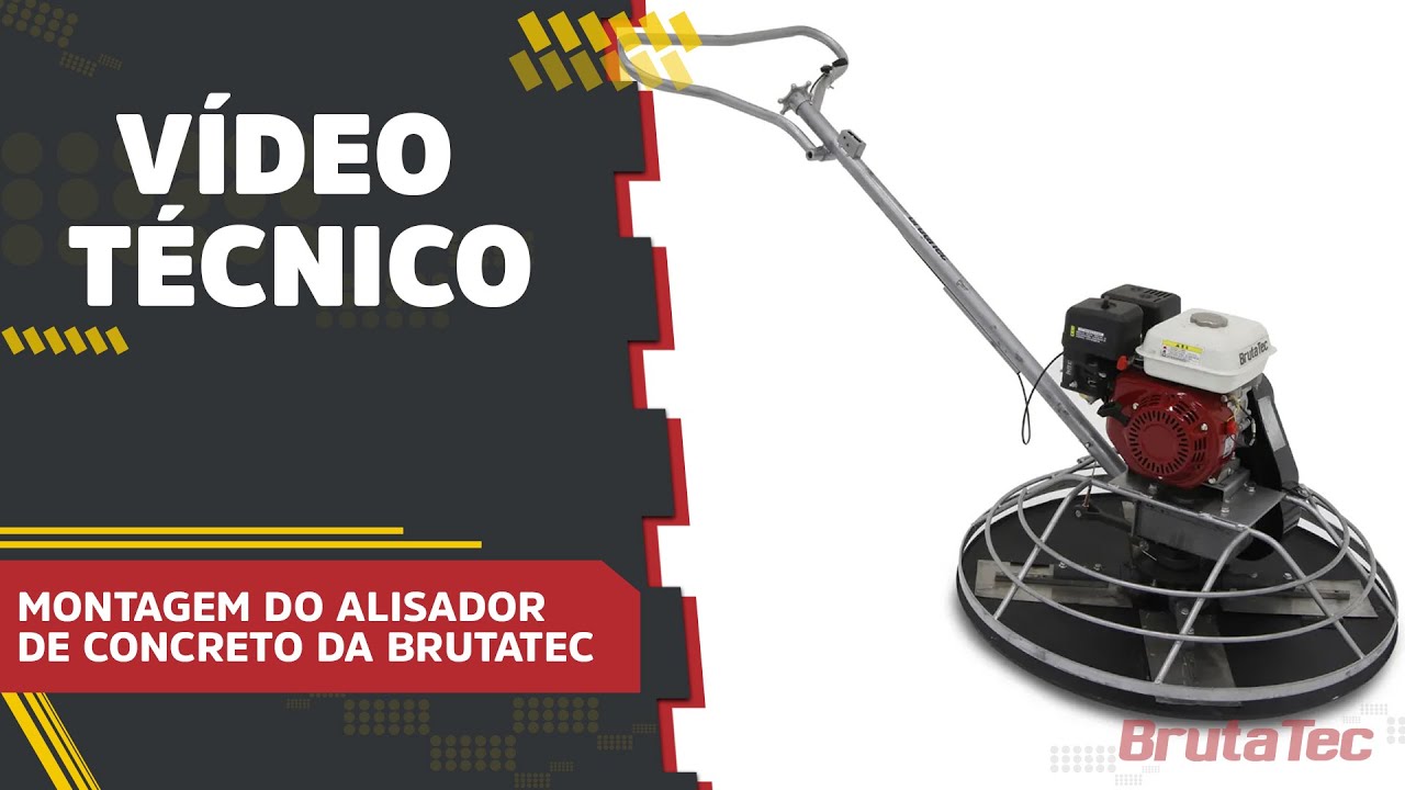 Montagem do Alisador de Concreto Brutatec