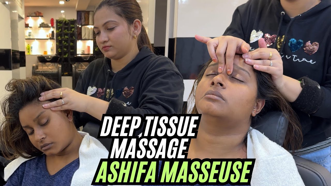 ASMR Deep Tissue Head Massage By Masseuse Ashifa #indianbarber #relaxation