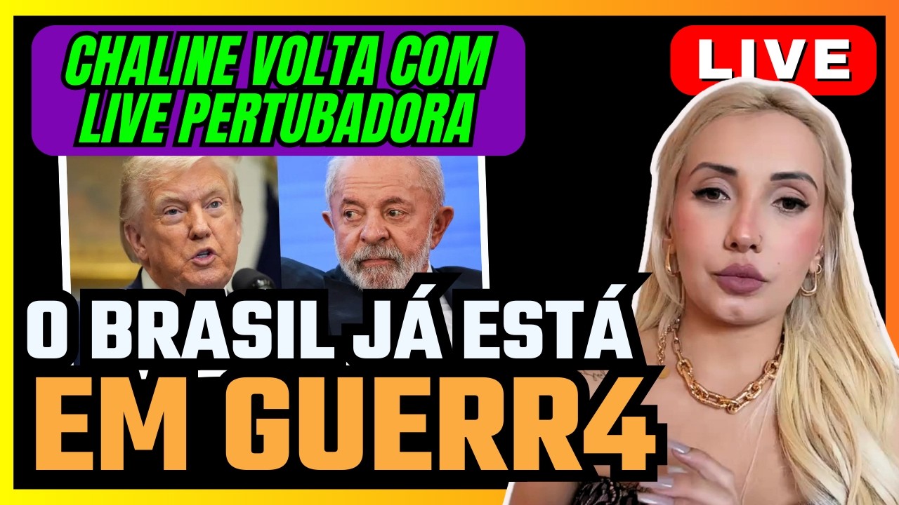 CHALINE GRAZIK VOLTA COM LIVE DE PREVISÕES PERTUBADORA, O BRASILJÁ ESTÁ EM GUERR4 E MUITO+