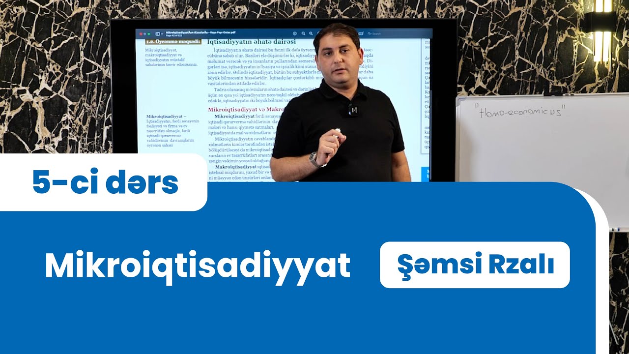 Mikroiqtisadiyyat (Rəqabət siyasəti) - Şəmsi Rzalı | 5-ci dərs