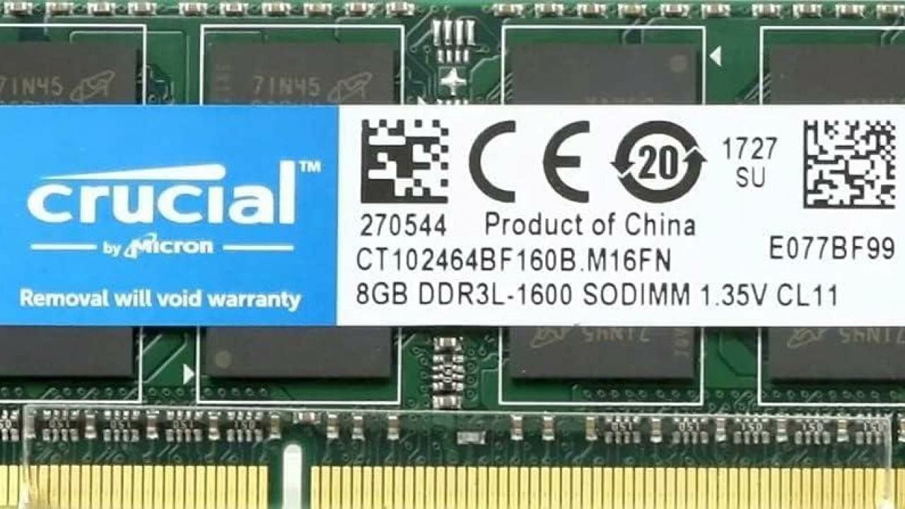 Review: Crucial RAM 8GB DDR3 1600 MHz CL11 Laptop Memory CT102464BF160B