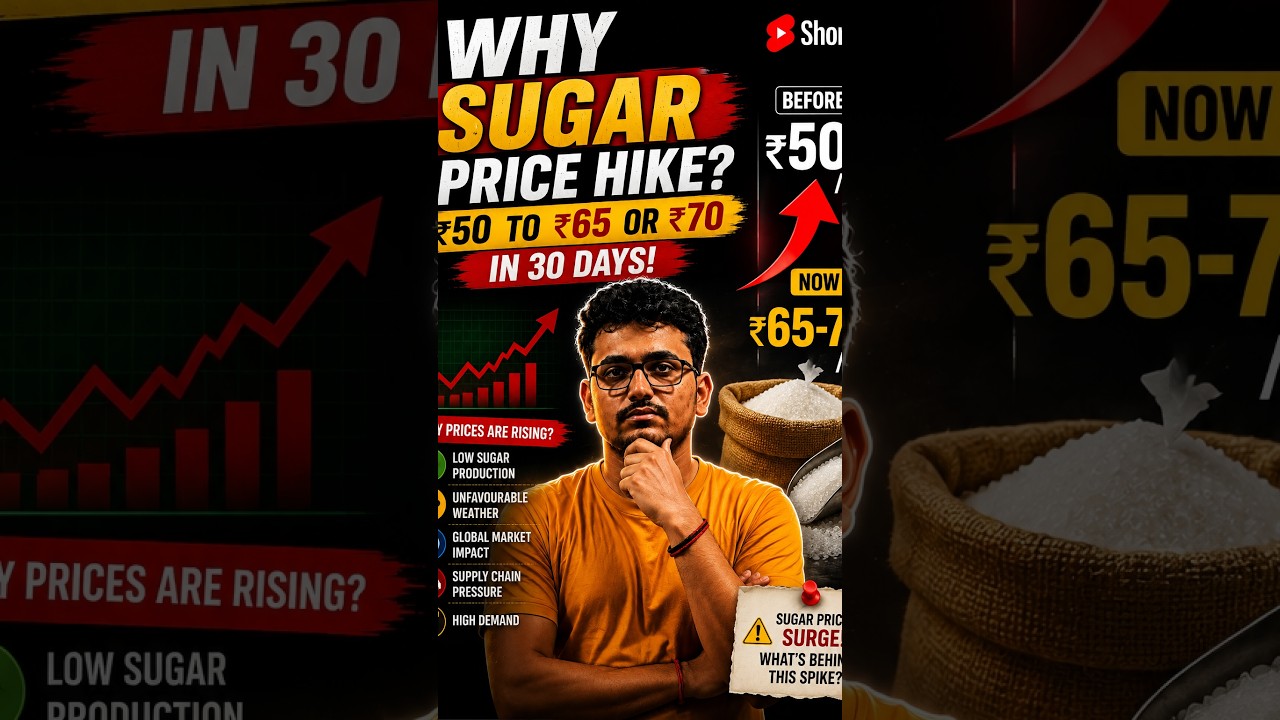Sugar ₹50 &rarr; ₹70 in Just 30 Days! 😱 Why Are Prices Rising?