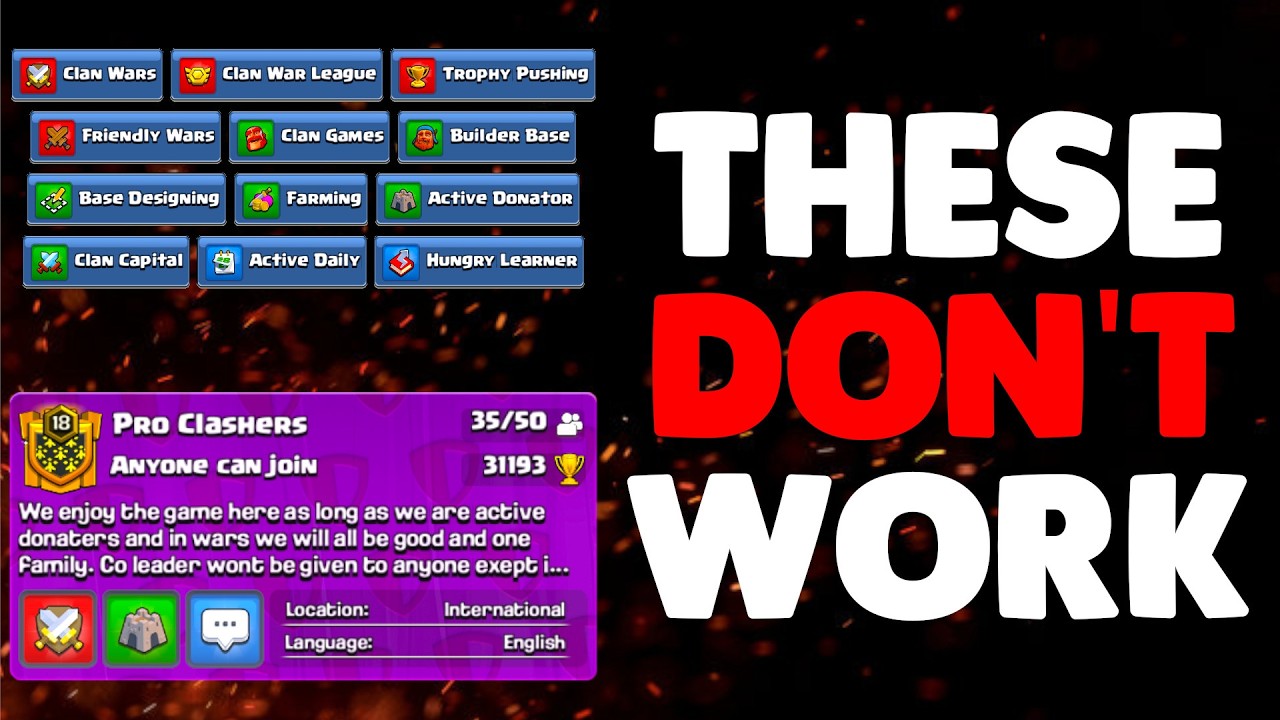 Why Clan Recruiting SUCKS IN Clash of Clans...